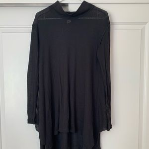 Free People Mock-Neck Waffled Tunic